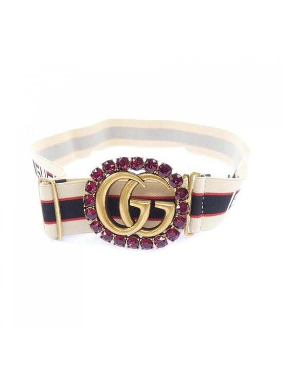 Gucci Red Perforated Leather Interlocking Belt 90/36 114874 Gucci | Accessories | Gucci Pearl Belt Size 9 | Poshmark main image 3
